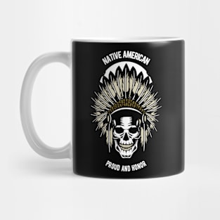 Native American Skull, Vintage Retro Classic Mug